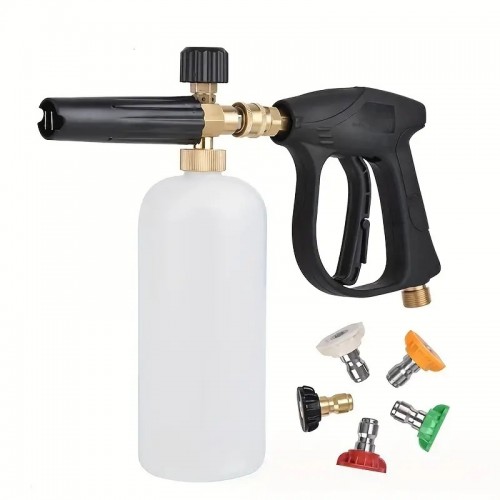 1pc Portable Hand-held Spray Pot, High Pressure Car Wash Foam Pot, Household Manual Car Wash High Pressure Hand Spray Pot, Car High Pressure Sprayer, High Pressure Washer PA Pot, General Spray Gun, High Pressure Car Washer Nozzle PA Foam Pot